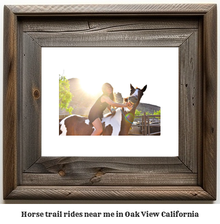 horse trail rides near me in Oak View, California